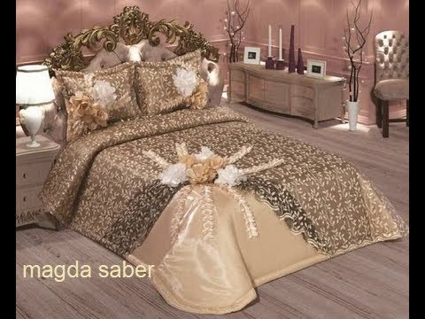 احلي مفارش سرير وسفرة 2020 مفرش عرايس تركي اروع مفارش للعروسة 62